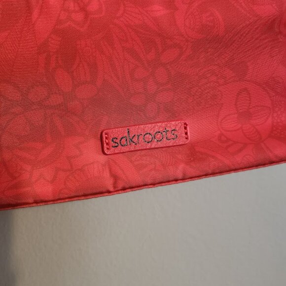 Sak Roots Artist Circle Eco Twill Crossbody Red LIKE NEW - Picture 4 of 10